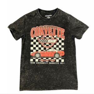 New  T-shir Men's  Corvette Chemistry 1989 ZR1  Black Distressed comfortable